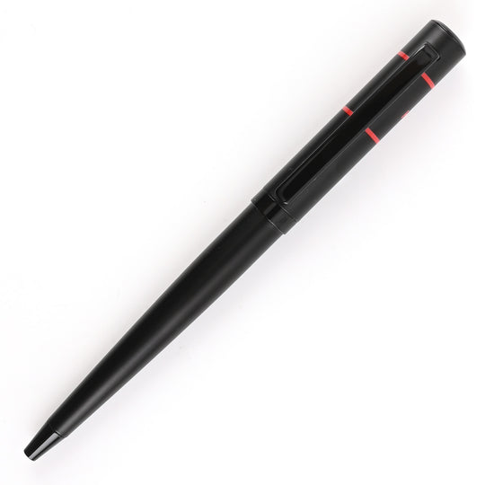 Hugo Boss Ribbon Matrix Ball Pen - Black & Red PVD