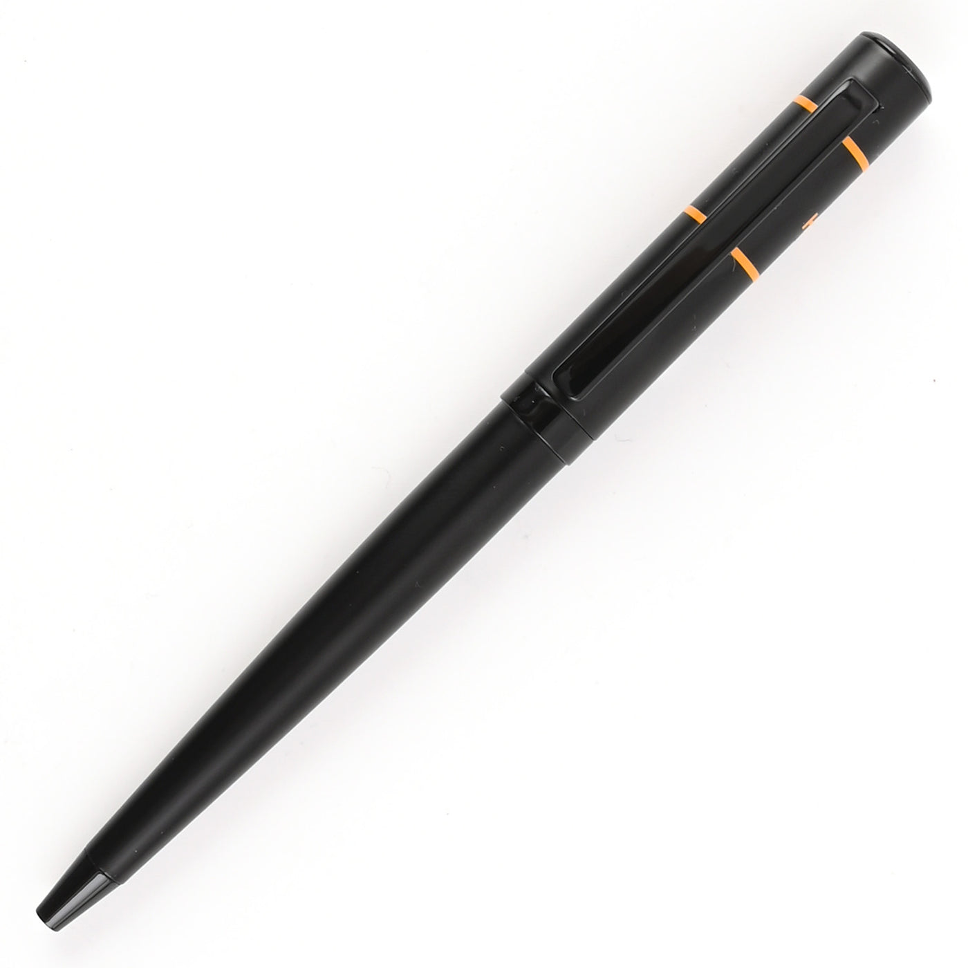 Hugo Boss Ribbon Matrix Ball Pen - Black & Yellow PVD 1