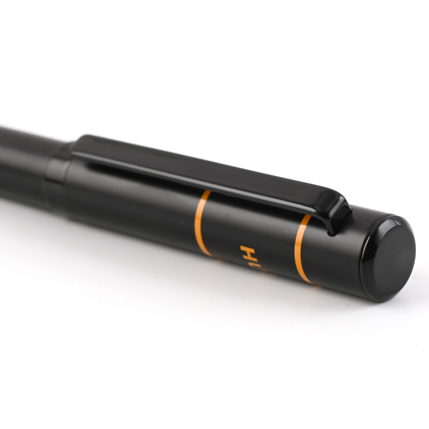 Hugo Boss Ribbon Matrix Ball Pen - Black & Yellow PVD 2