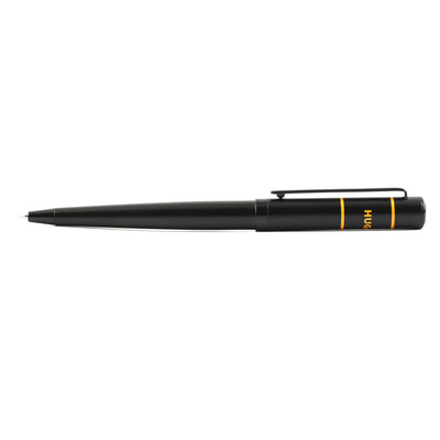 Hugo Boss Ribbon Matrix Ball Pen - Black & Yellow PVD 4