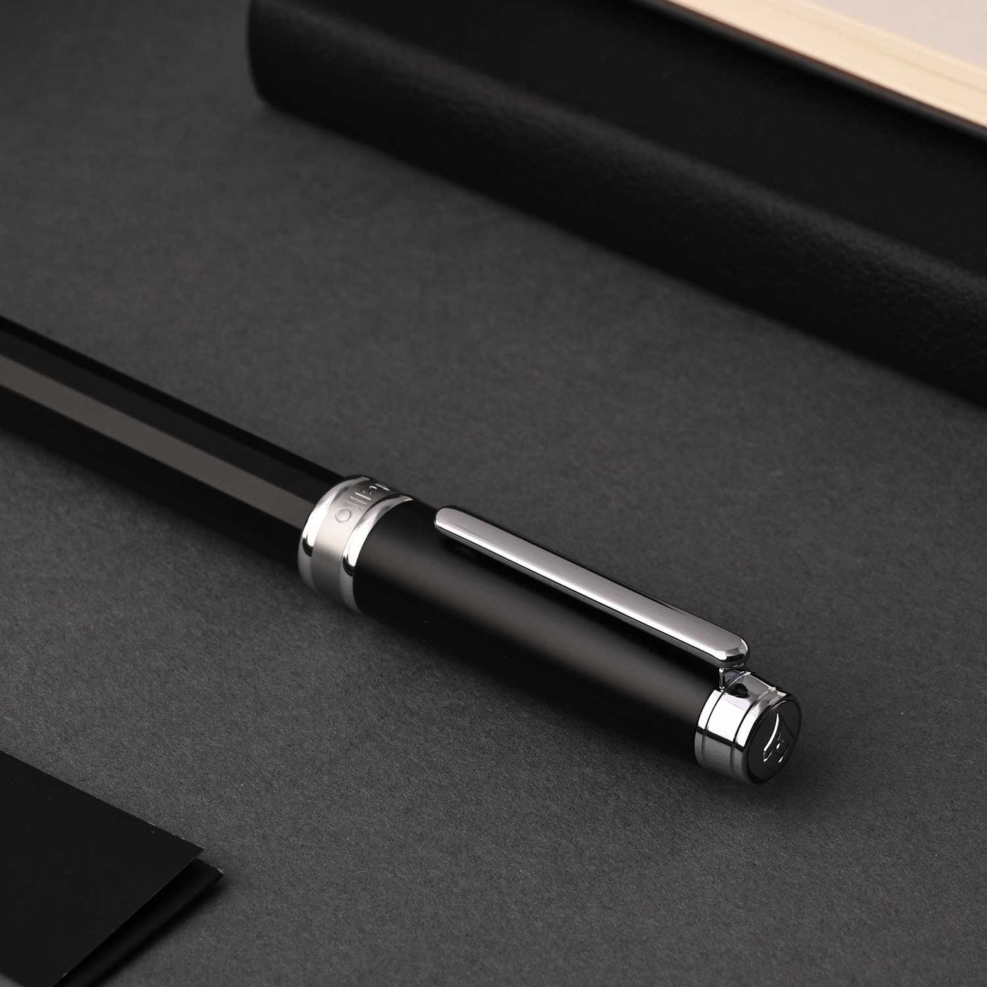 Intellio Mystique Fountain Pen - Matte Black CT 13