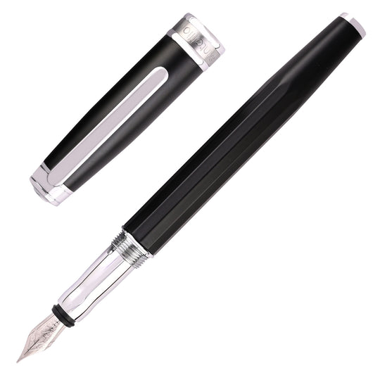 Intellio Mystique Fountain Pen - Matte Black CT