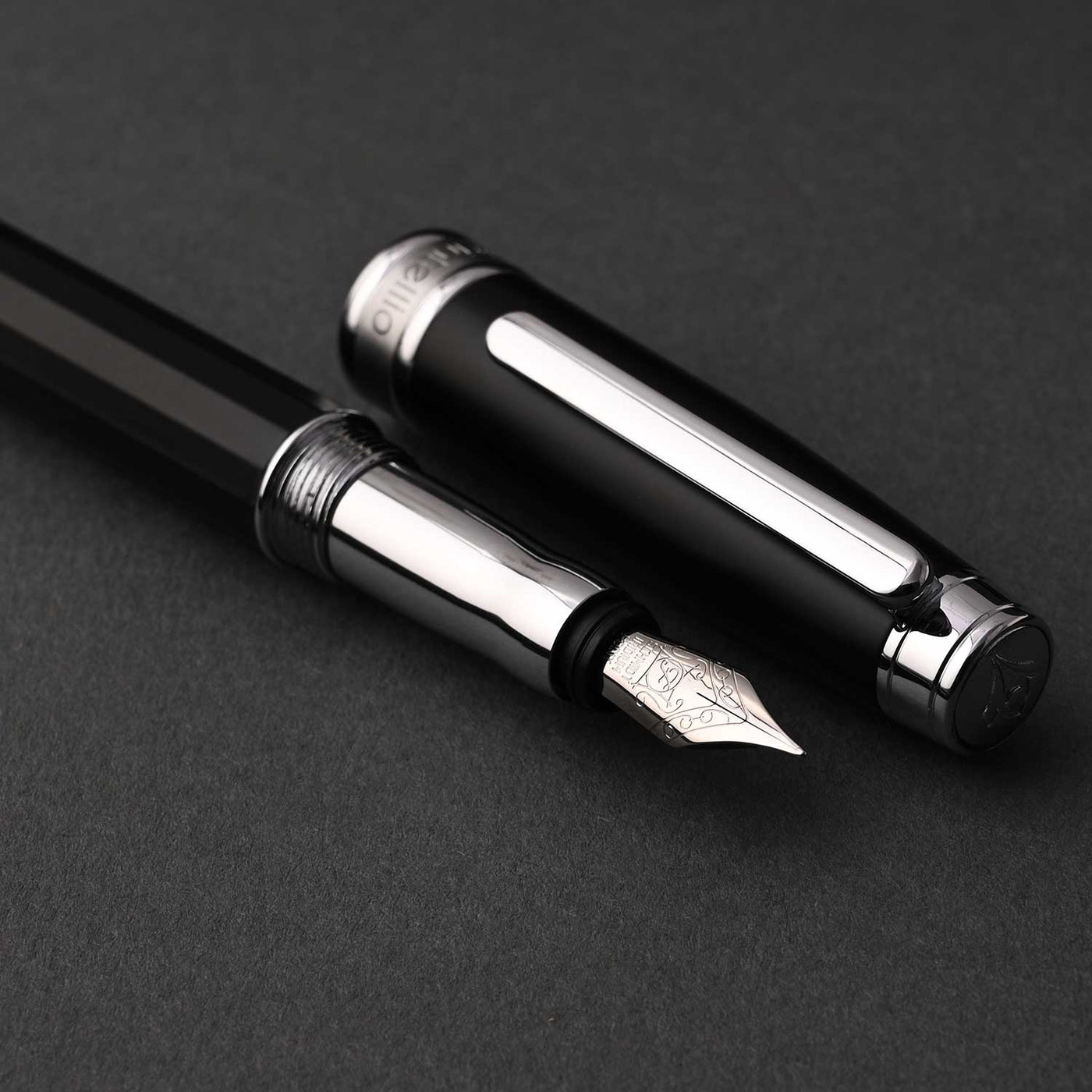 Intellio Mystique Fountain Pen - Matte Black CT 9