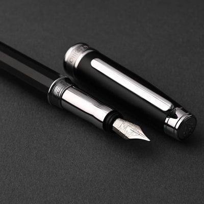 Intellio Mystique Fountain Pen - Matte Black CT 9