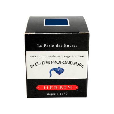 J Herbin "D" Series Ink Bottle Bleu Des Profondeurs (Dark Blue) -  30ml 2