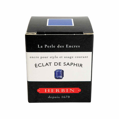 J Herbin "D" Series Ink Bottle Eclat De Saphir (Sapphire Blue) - 30ml 2