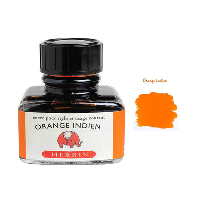 J Herbin "D" Series Ink Bottle Orange Indien (Orange) - 30ml 1