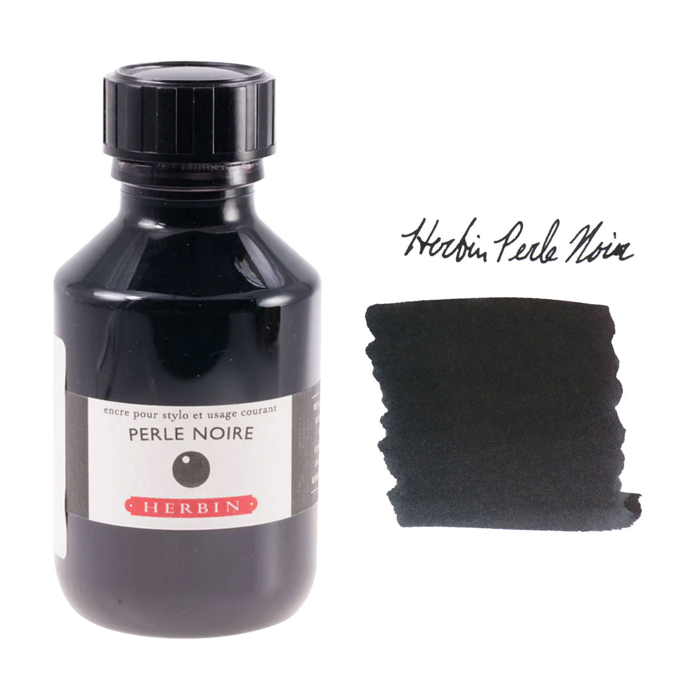 J. Herbin Perle Noire Ink Bottle - 100ml 2