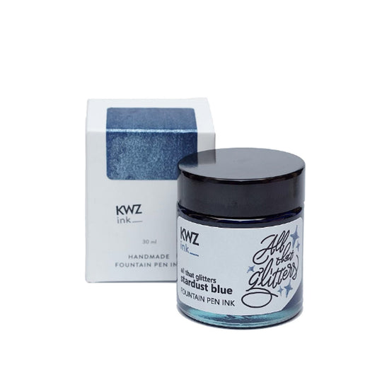KWZ All That Glitters Stardust Blue Ink Bottle, Blue - 30ml