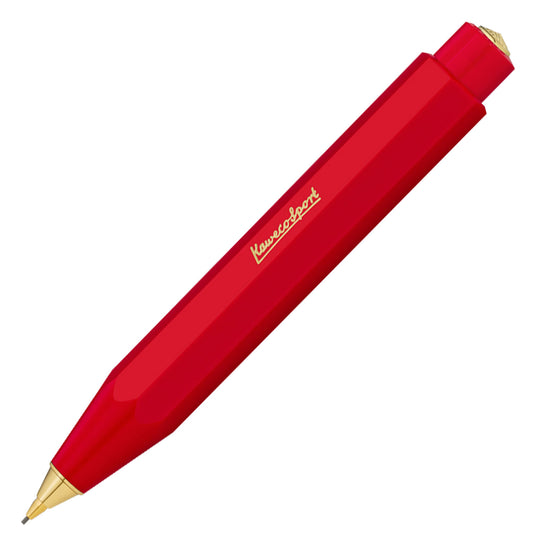 Kaweco Classic Sport 0.7mm Mechanical Pencil with Optional Clip - Red