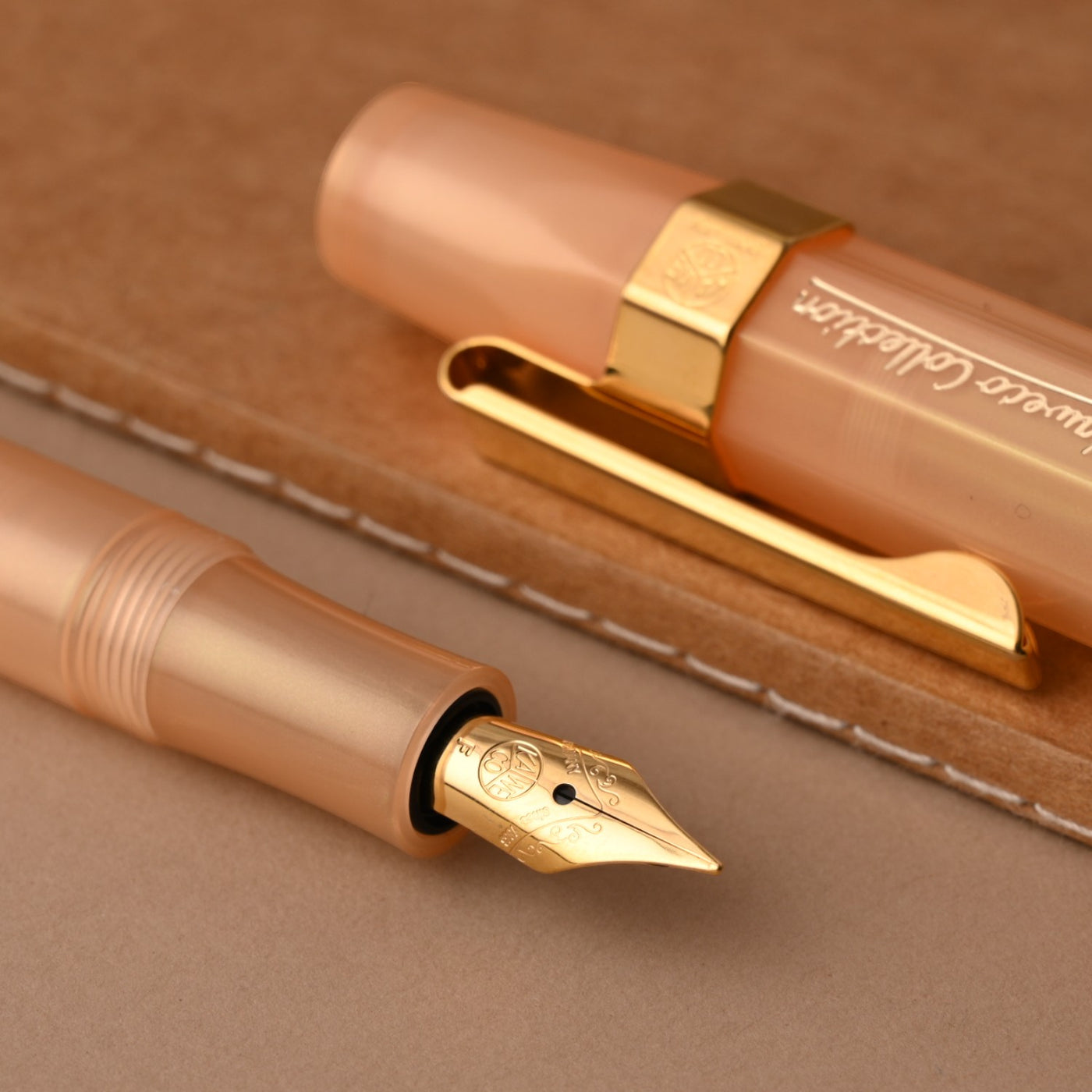 Kaweco Collection Fountain Pen with Optional Clip - Apricot Pearl (Special Edition) 12