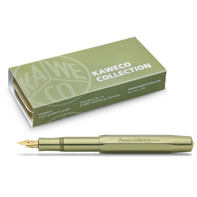 Kaweco Collection Fountain Pen with Optional Clip - Olivine (Special Edition) 9