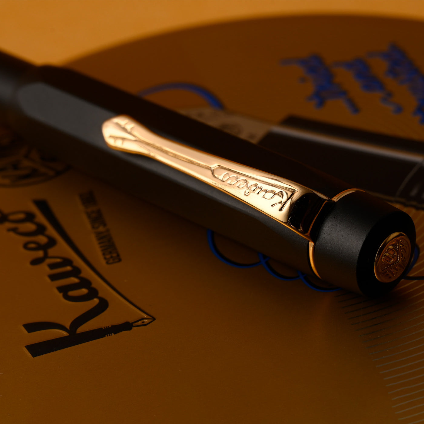 Kaweco Piston AL Sport Fountain Pen with Ink Bottle - Black GT 16