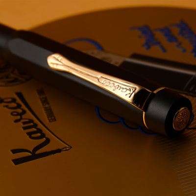 Kaweco Piston AL Sport Fountain Pen with Ink Bottle - Black GT 16