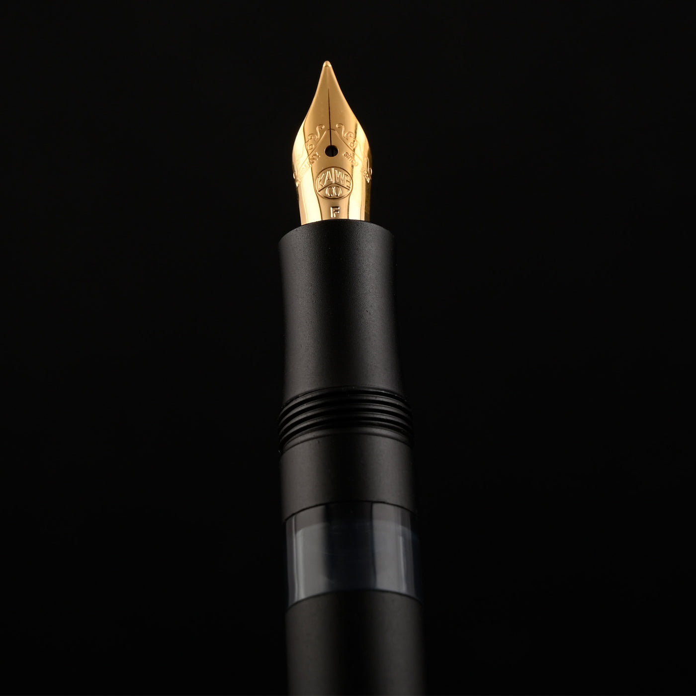 Kaweco Piston AL Sport Fountain Pen with Ink Bottle - Black GT 18