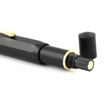 Kaweco Piston AL Sport Fountain Pen with Ink Bottle - Black GT 6