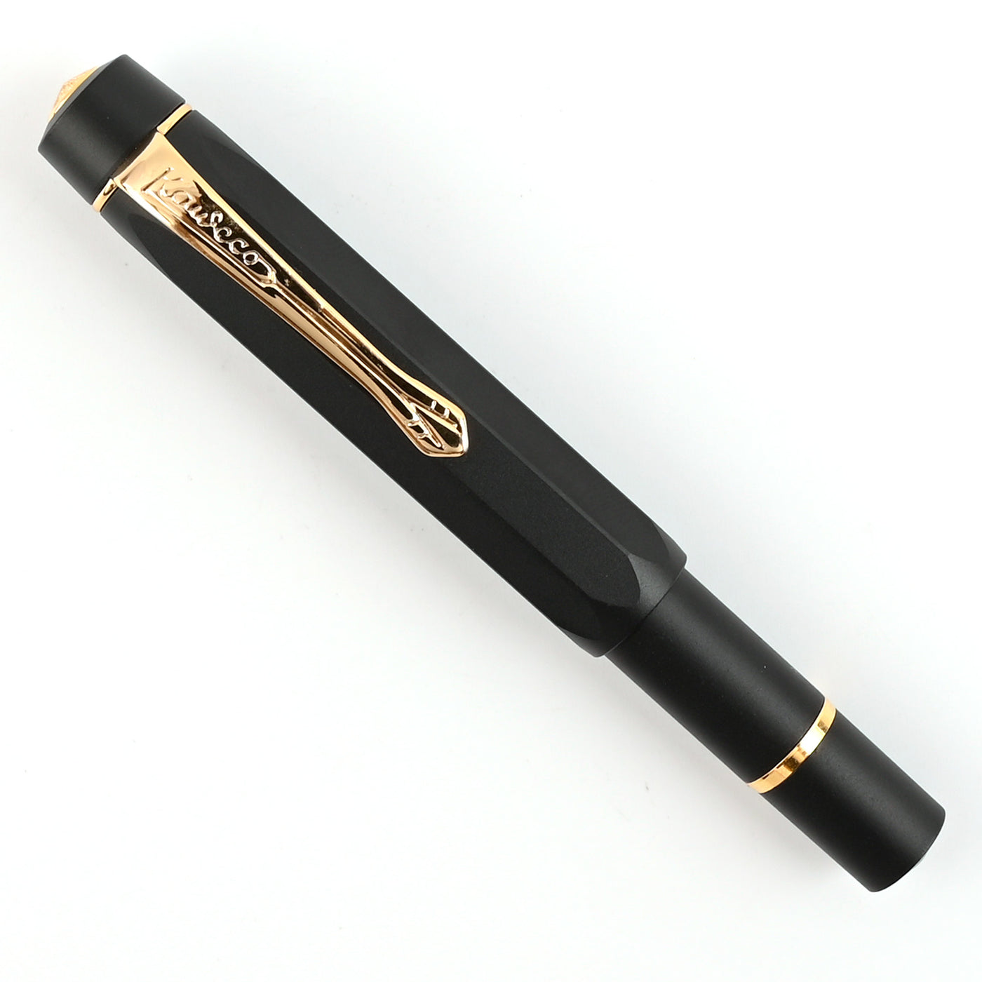 Kaweco Piston AL Sport Fountain Pen with Ink Bottle - Black GT 10