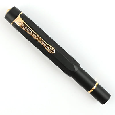 Kaweco Piston AL Sport Fountain Pen with Ink Bottle - Black GT 10