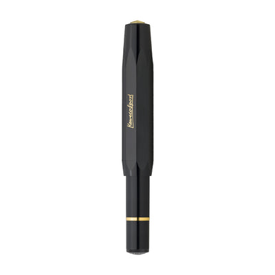 Kaweco Piston Classic Sport Fountain Pen with Optional Clip - Black Gold