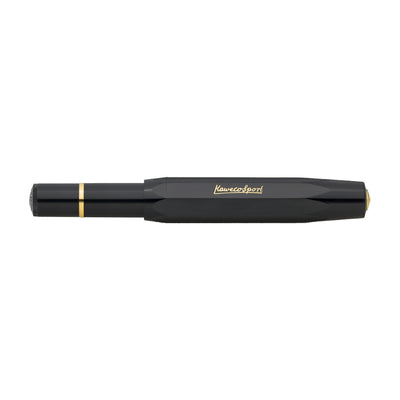 Kaweco Piston Classic Sport Fountain Pen with Optional Clip - Black Gold