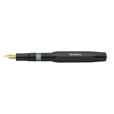 Kaweco Piston Classic Sport Fountain Pen with Optional Clip - Black Gold