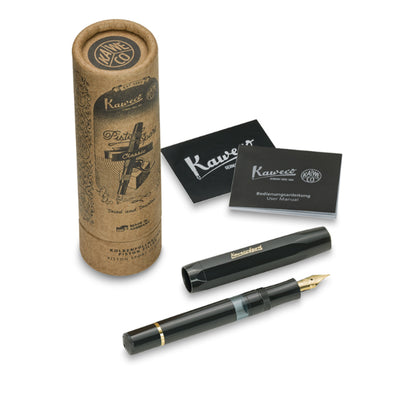 Kaweco Piston Classic Sport Fountain Pen with Optional Clip - Black Gold