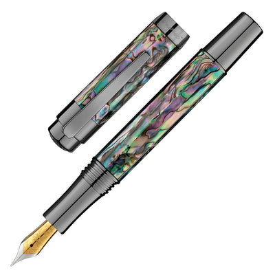Laban Abalone Fountain Pen - Gunmetal 1