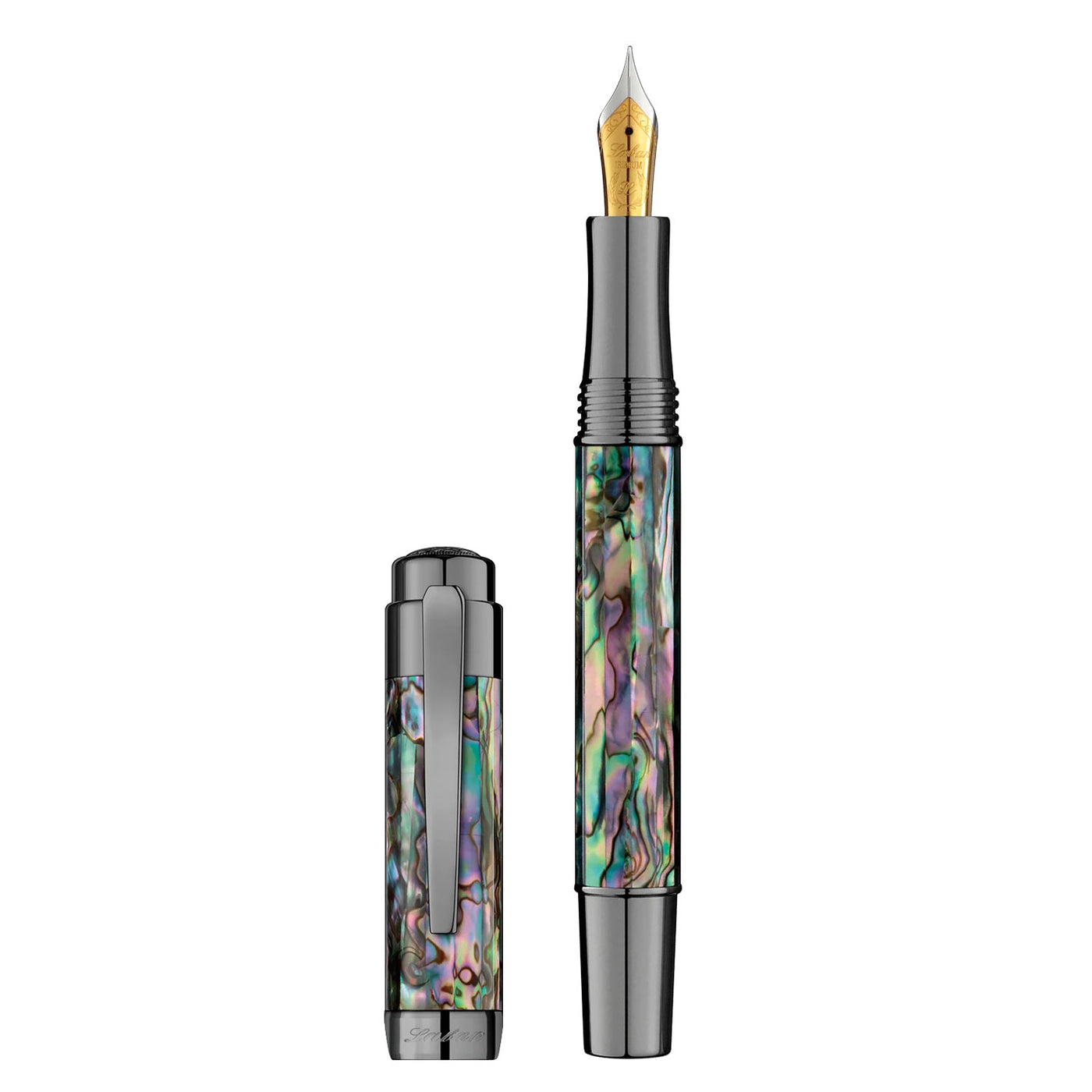 Laban Abalone Fountain Pen - Gunmetal 2