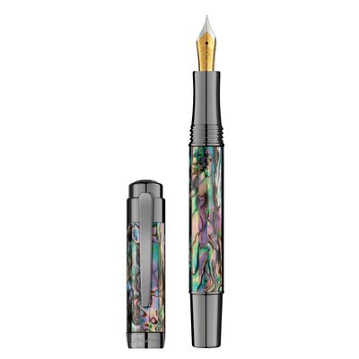 Laban Abalone Fountain Pen - Gunmetal 2