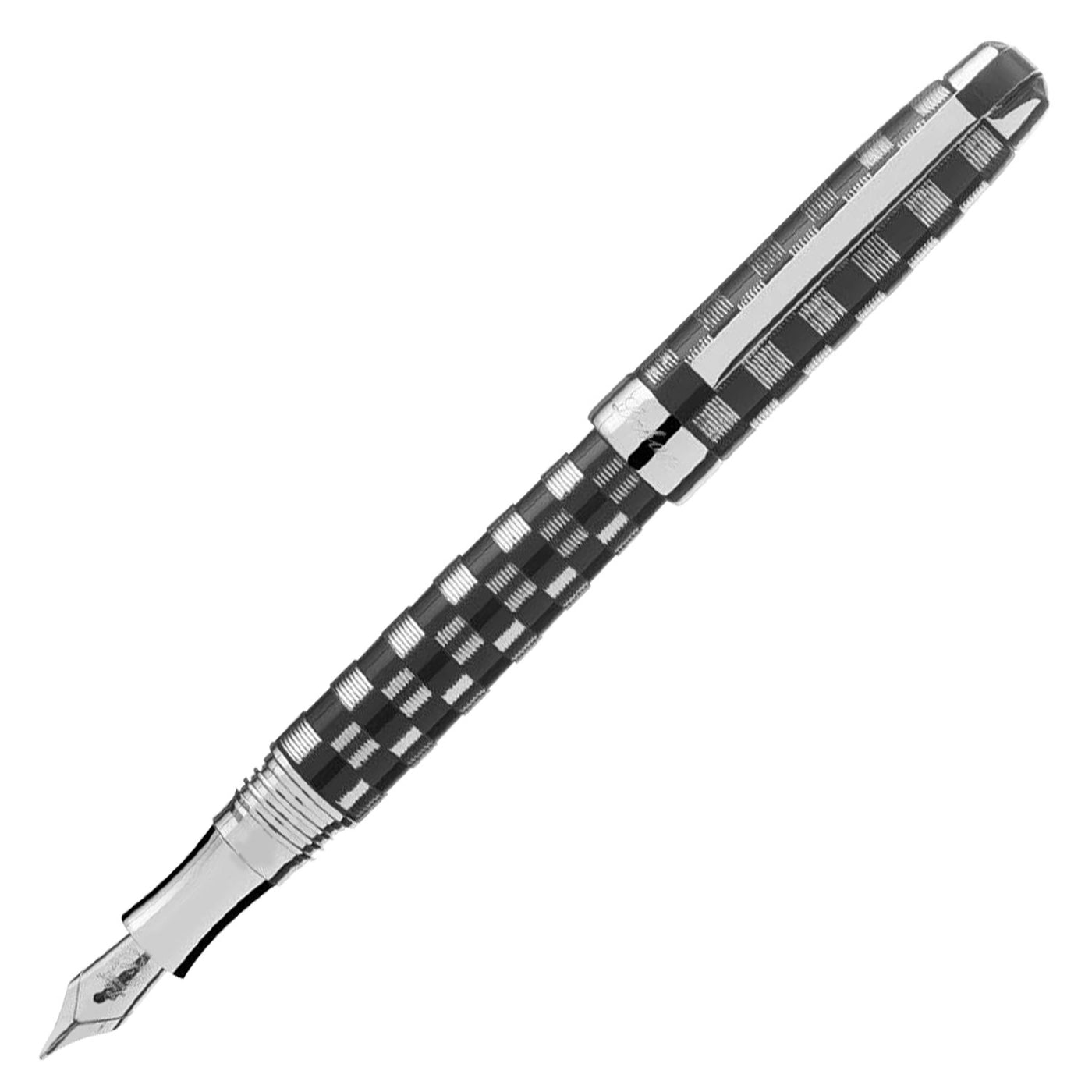 Laban Checkered Flag 925 Sterling Black Fountain Pen 1