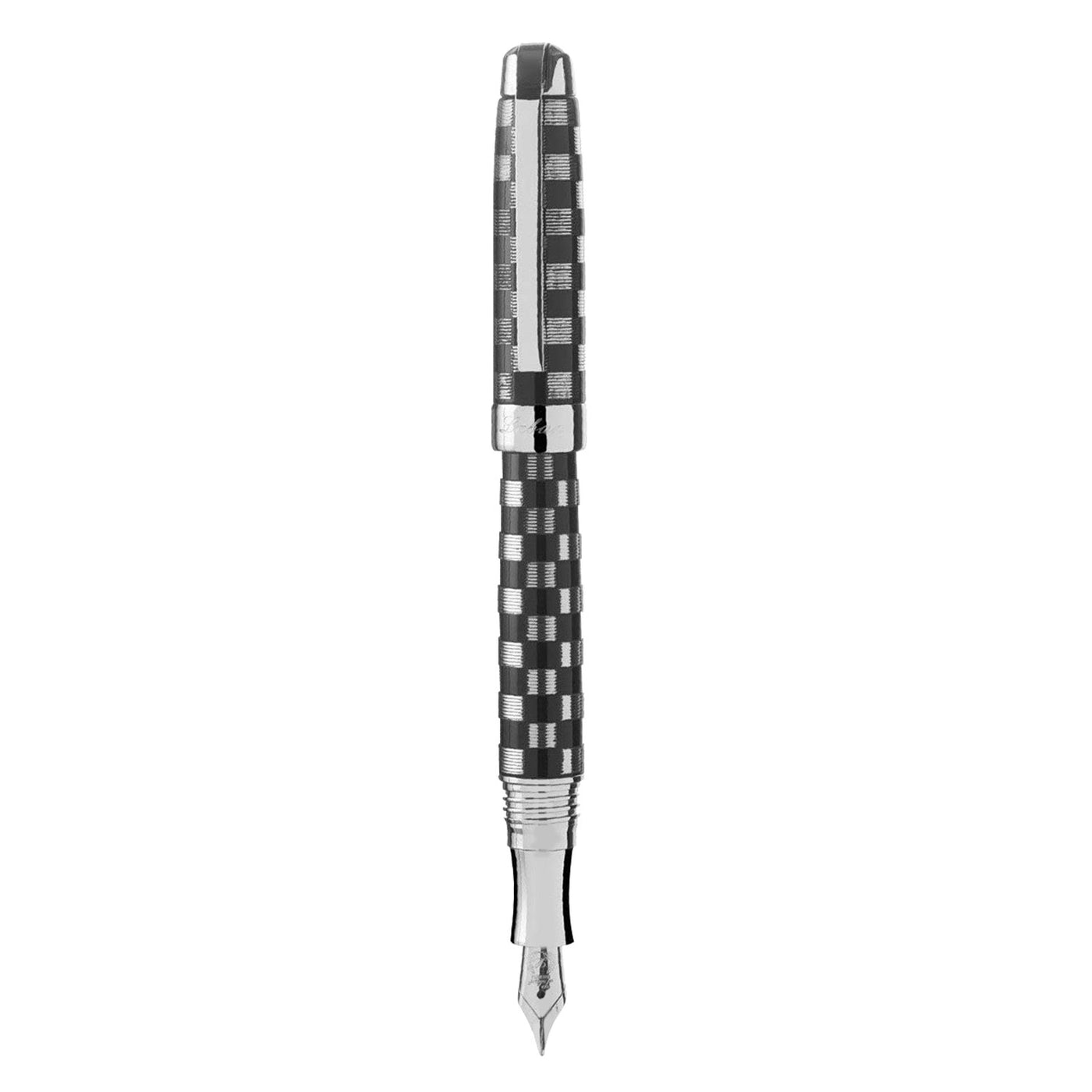 Laban Checkered Flag 925 Sterling Black Fountain Pen 2