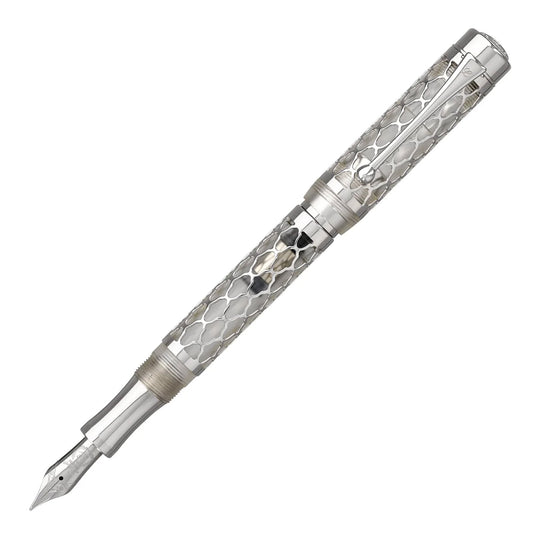 Laban Flora Fountain Pen - Silver