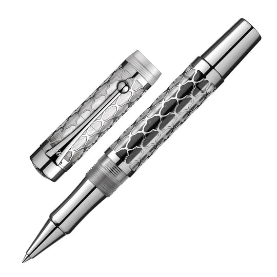 Laban Flora Roller Ball Pen - Silver