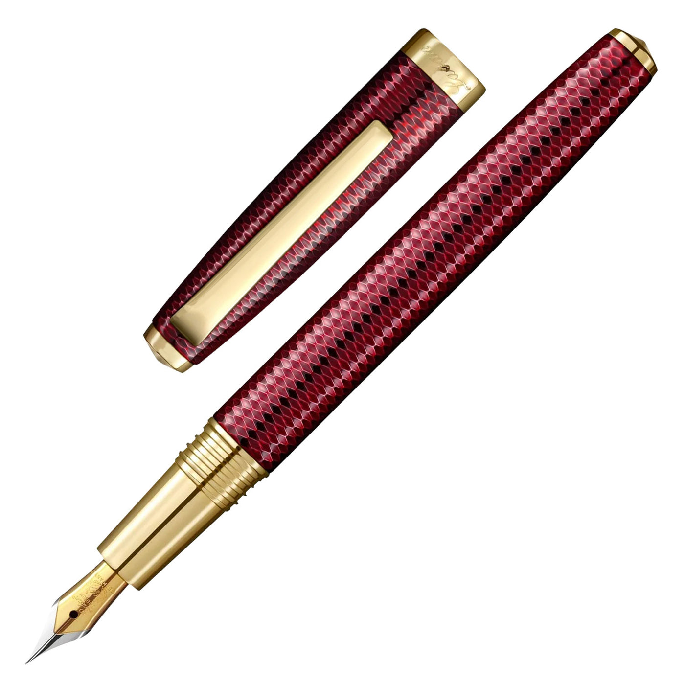 Laban Gloria Fountain Pen - Ruby Red 1