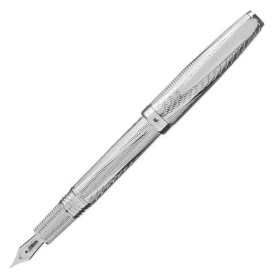 Laban Macerata Fountain Pen - Sterling Silver 1