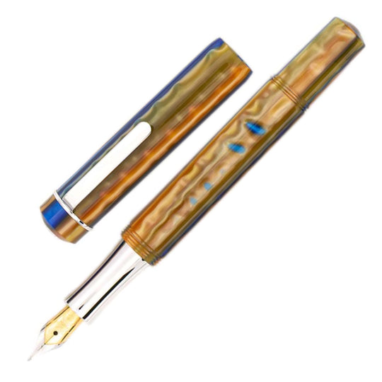 Laban Pocket Fountain Pen - Glaze Blue CT