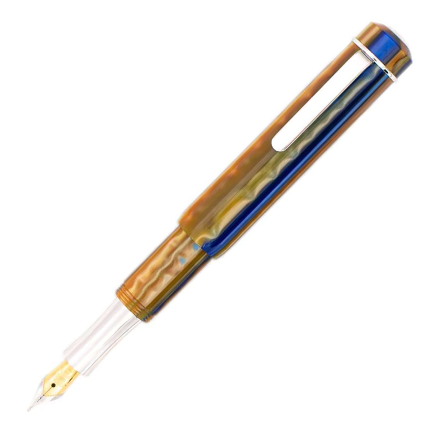 Laban Pocket Fountain Pen - Glaze Blue CT 4