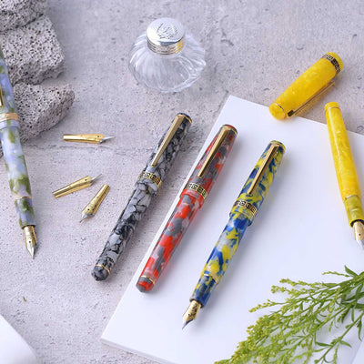Laban Rosa Fountain Pen - Ice Crack GT 3