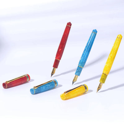 Laban Rosa Fountain Pen - Passion Red GT 3