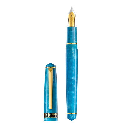Laban Rosa Fountain Pen - Sky Blue GT 2