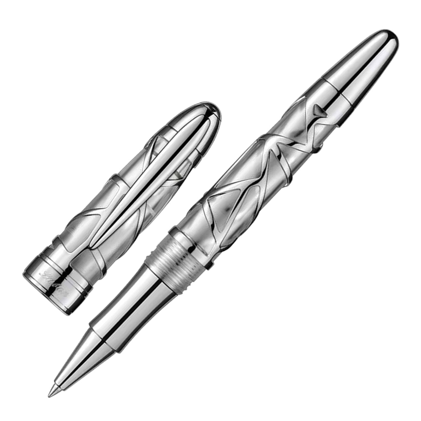 Laban Skeleton Roller Ball Pen - Silver 1