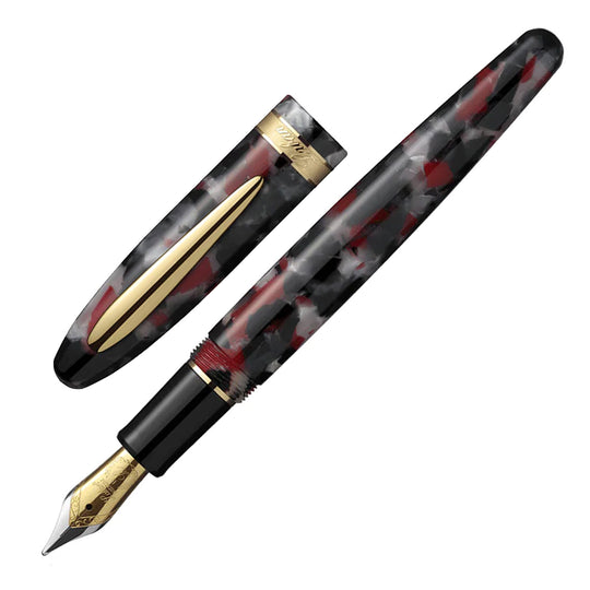 Laban Taroko Fountain Pen - Autumn Red GT