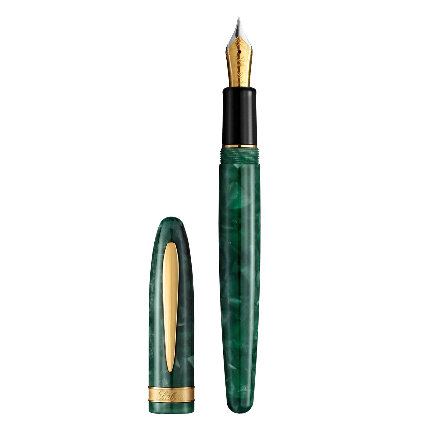 Laban Taroko Fountain Pen - Emerald Green GT 2