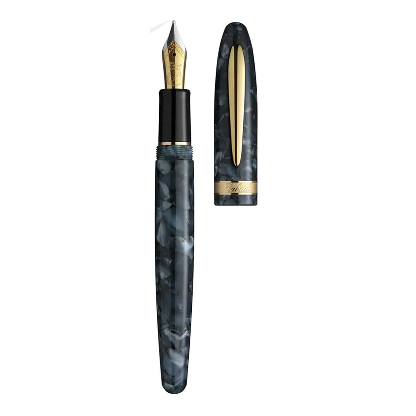 Laban Taroko Fountain Pen - Marble Gorge GT 3