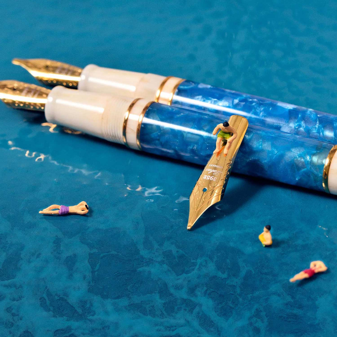 Laban 325 14K Gold Fountain Pen - Ocean 3