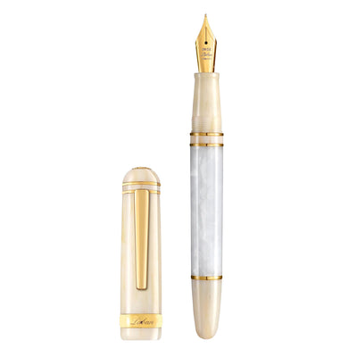 Laban 325 14K Gold Fountain Pen - Snow White 2