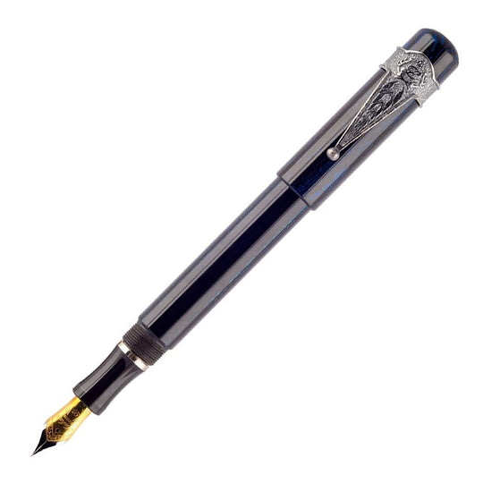 Laban Ebonite Fountain Pen - Blue CT