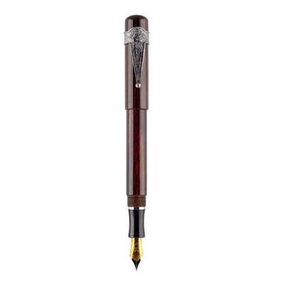 Laban Ebonite Fountain Pen - Burgundy CT 5