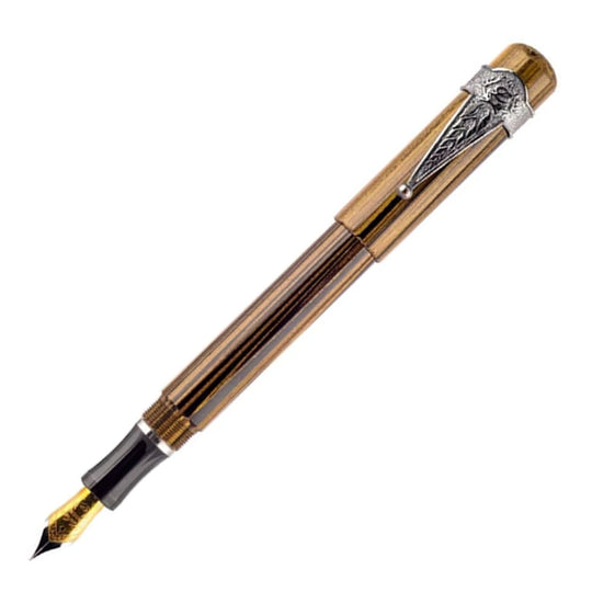 Laban Ebonite Fountain Pen - Yellow CT