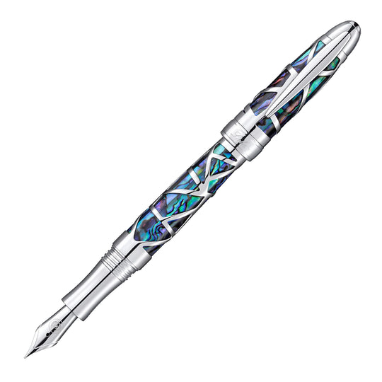 Laban Filigree Oceana Fountain Pen - Silver CT
